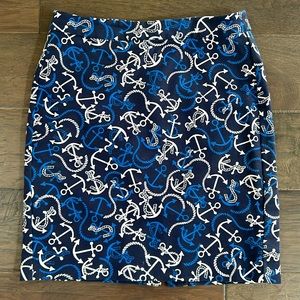 Banana Republic Nautical Pencil Skirt
